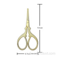 Großhandelsschönheits-persönliches Make-up Scissors kleine Goldedelstahl-Zutat-Scheren